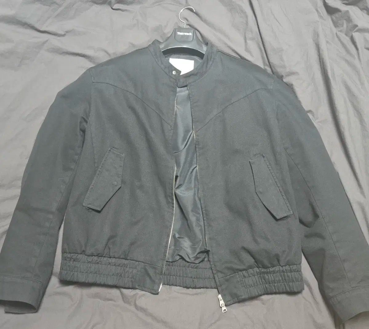 BELIER ベルリエ セリフ ハリントンジャケット ブラック 6サイズ 110