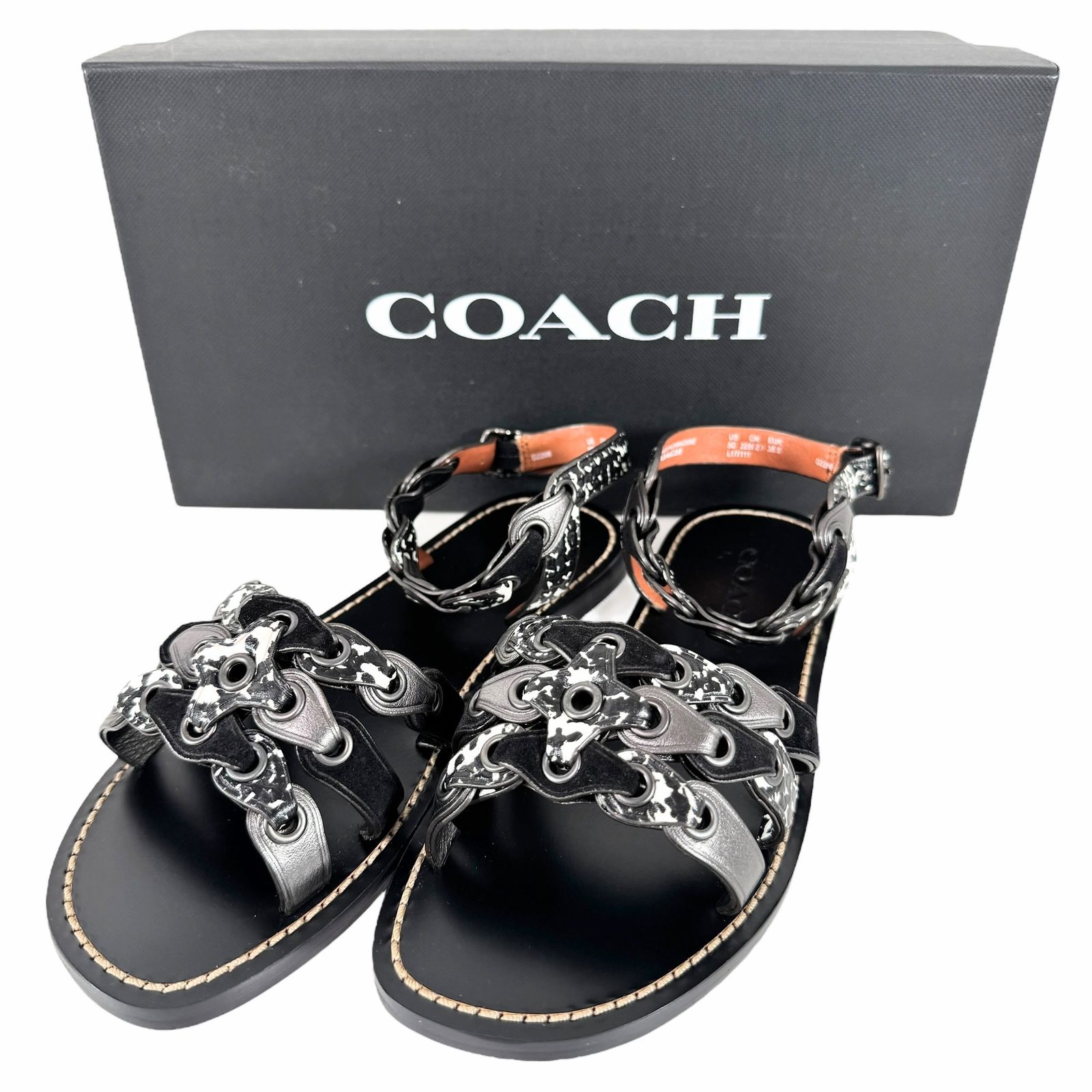 コーチ サンダル フラットサンダル 約22.5cm J0300