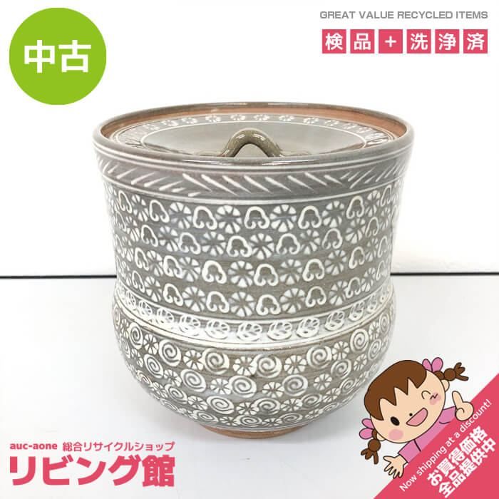 2024 ss8041 【】 宝寿 三島手 水指 陶器 象嵌 印花紋 花紋 小花