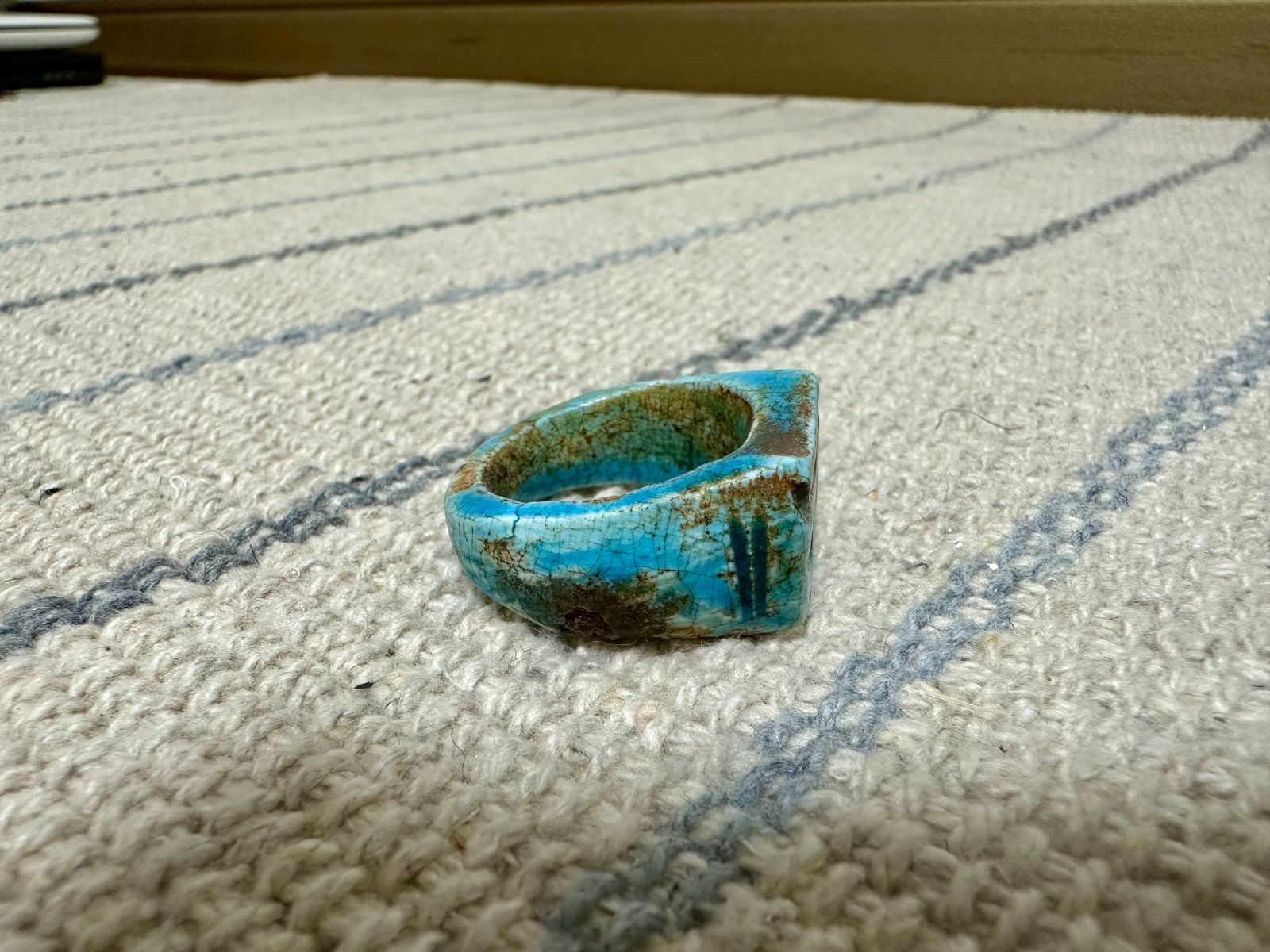 ☆秘蔵品☆ 古代エジプト 聖眼ウジャト ホルスの眼 リング ファイア