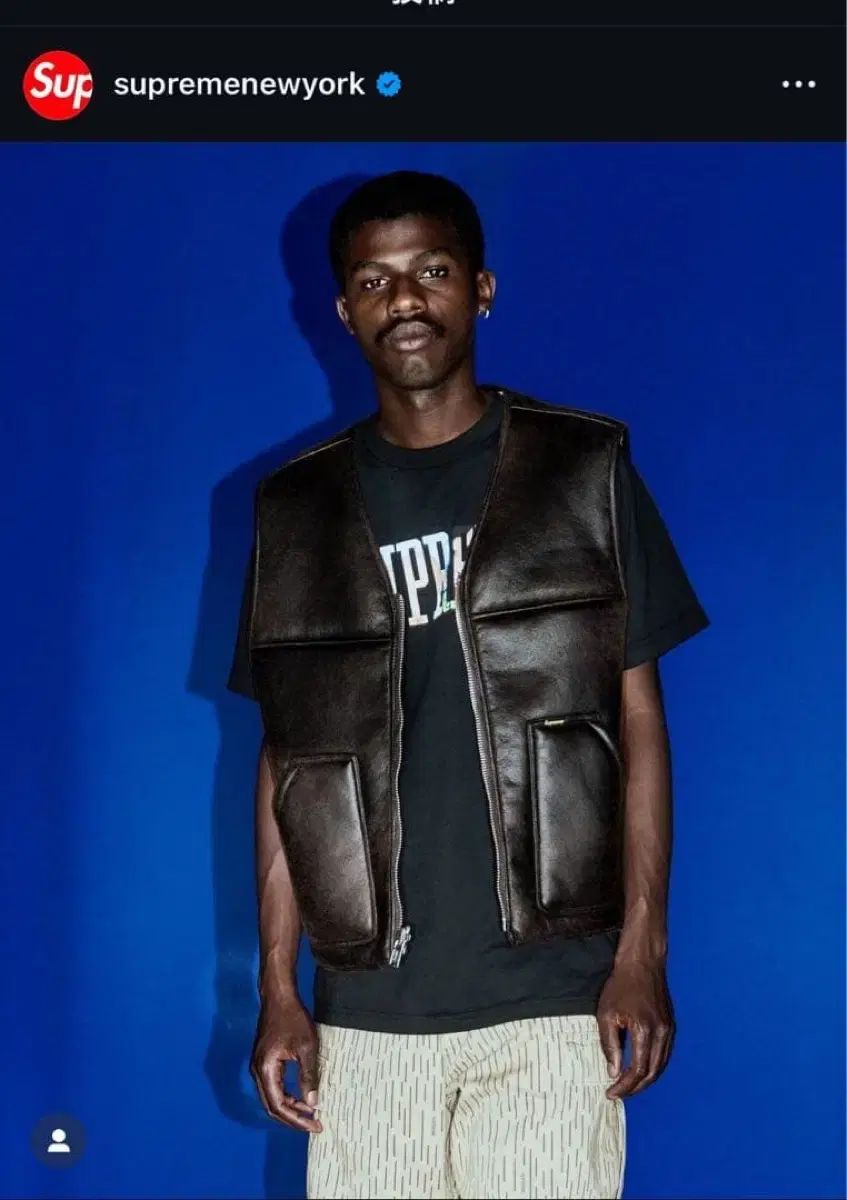 シュプリーム リバーシブル ポウ シアリング ベスト ブラック