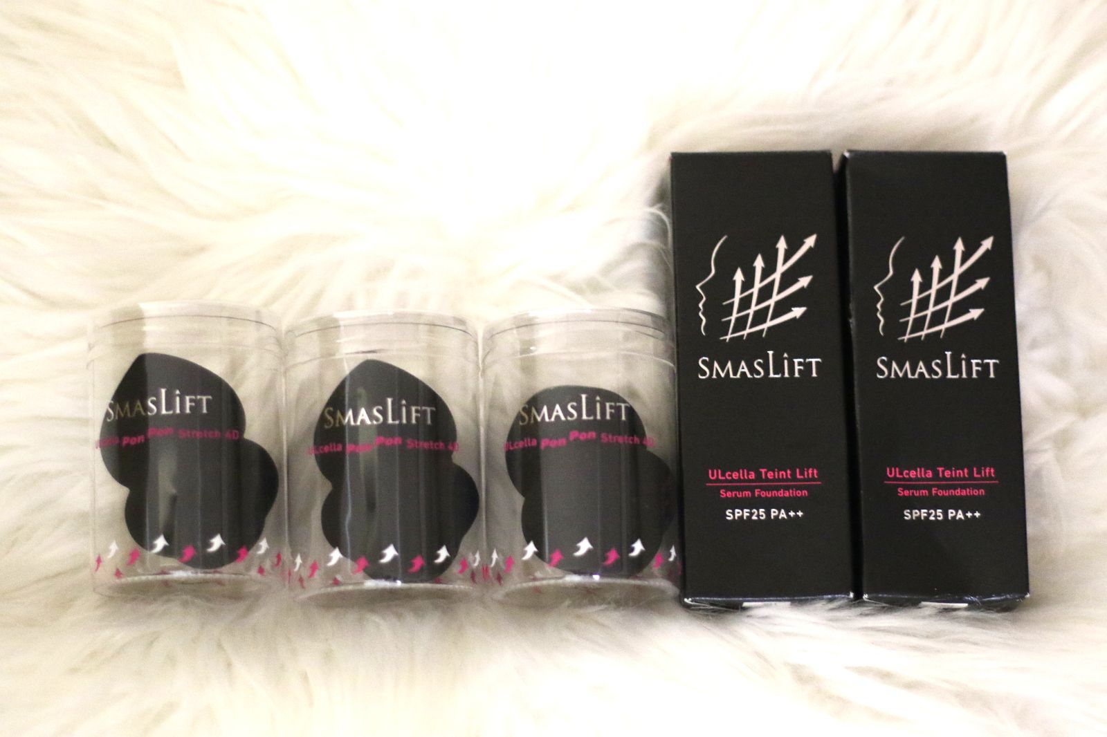 スマスリフト ウルセラタンリフト ライトナチュラル 内容量40g中約9割程残っています×2箱 ウルトラぽんぽんストレッチ4D×3個 セット