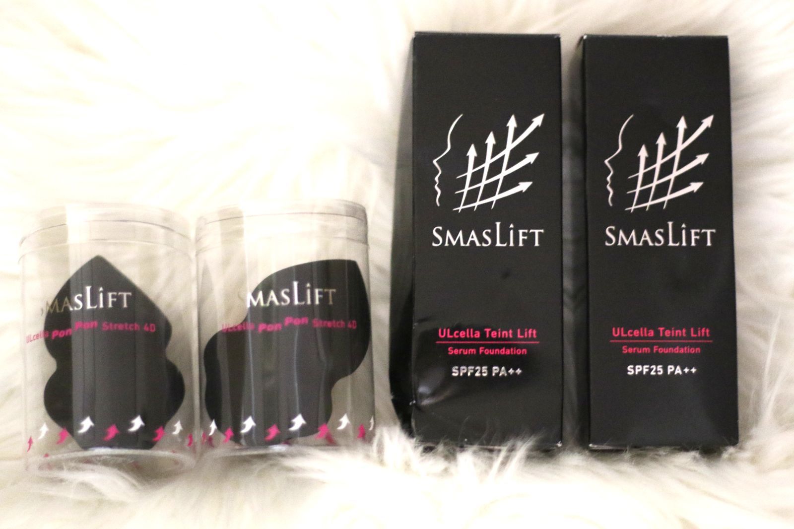 【SALE，正規品】 【スマスリフト ウルセラタンリフト ライトナチュラル　内容量40g中約9割程残っています×2箱+（未使用）ウルトラぽんぽんストレッチ4D×2個　セット】 その他