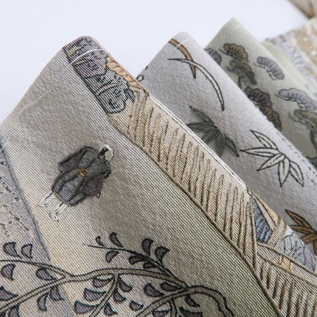 ❁tomihisa❁ 総刺繍 京名所 着物 正絹 仕付け糸付 千年の都をその身に纏って 訪問着 6784