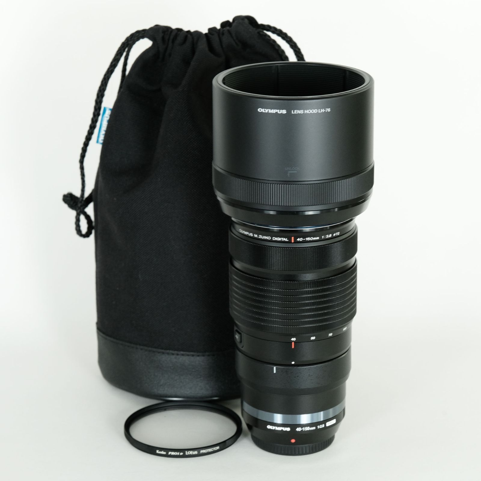 フィルター付 OLYMPUS M.ZUIKO DIGITAL ED 40-150mm F2.8 PRO マイクロフォーサーズマウント