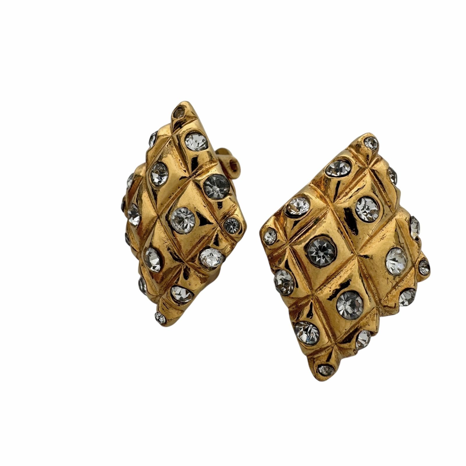 シャネル イヤリング ヴィンテージ ラインストーン J0045