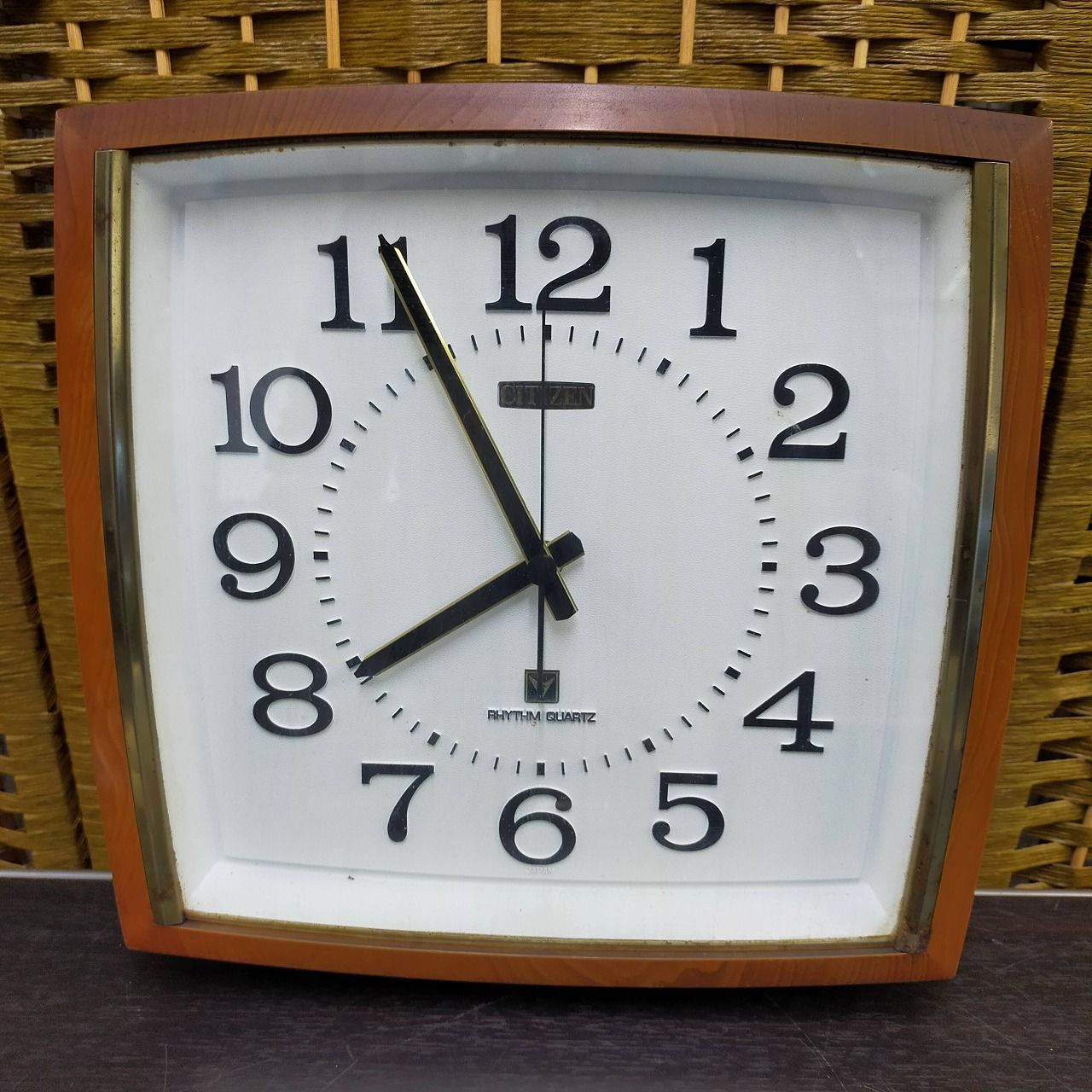 昭和レトロ木枠掛け時計(ジャンク扱い)！ ☆ SEIKO 置時計 セイコー