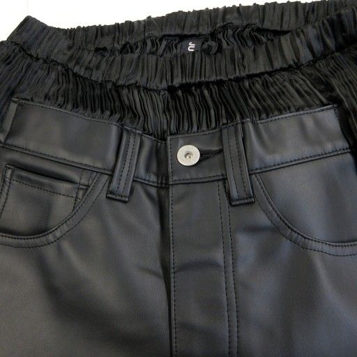 未使用‼️2022ADフェイクレザーパンツ❣️コムデギャルソン.ジュンヤワタナベ ジュンヤワタナベ JUNYA WATANABE コムデギャルソン AD2022 22AW