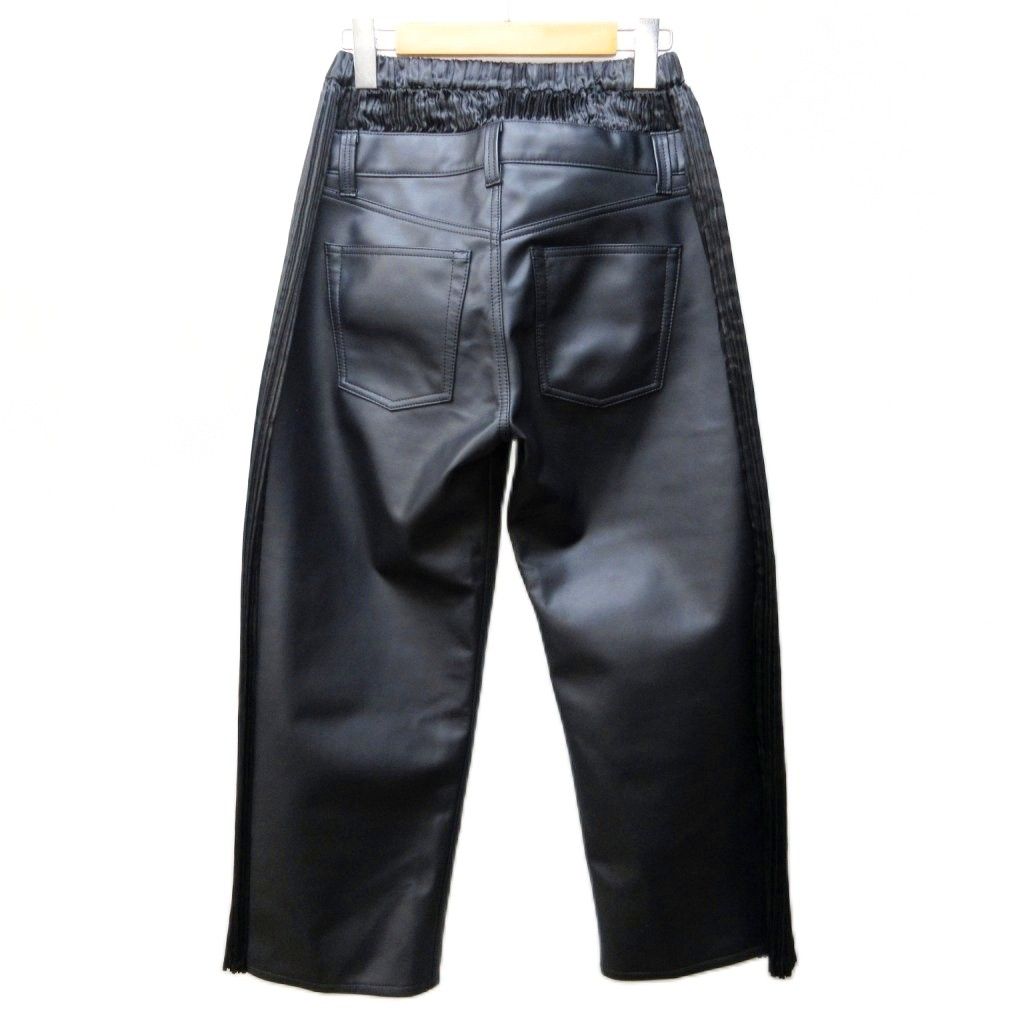 未使用‼️2022ADフェイクレザーパンツ❣️コムデギャルソン.ジュンヤワタナベ ジュンヤワタナベ JUNYA WATANABE コムデギャルソン AD2022 22AW