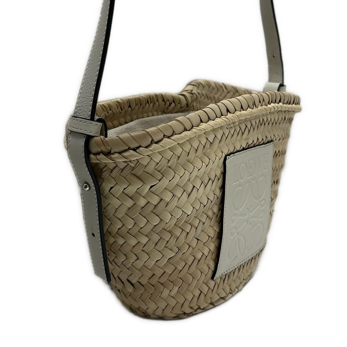 LOEWE ベージュ 巾着バッグ かごバッグ LOEWE ベージュ 巾着バッグ かごバッグ ロエベ LOEWE LOEWE かごバッグ