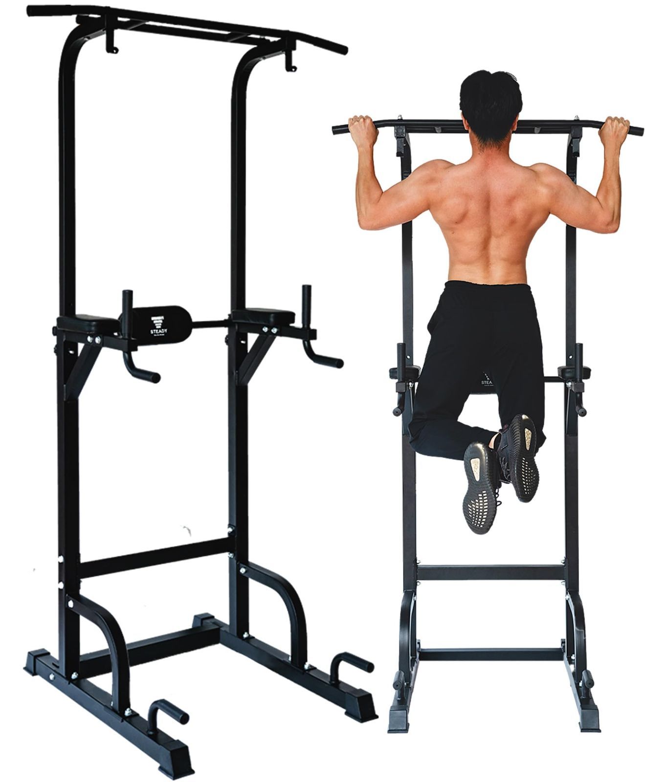 数量 STEADY 懸垂 懸垂マシン ぶら下がり健康器 10or12段階調整 耐荷重150kg 特許庁実案取得 コンパクト 組立簡単 けんすいマシーン ぶらさがり健康器 pull up bar 懸垂機 懸垂器 懸垂バー 健康器具 ホームジム 背筋 チ