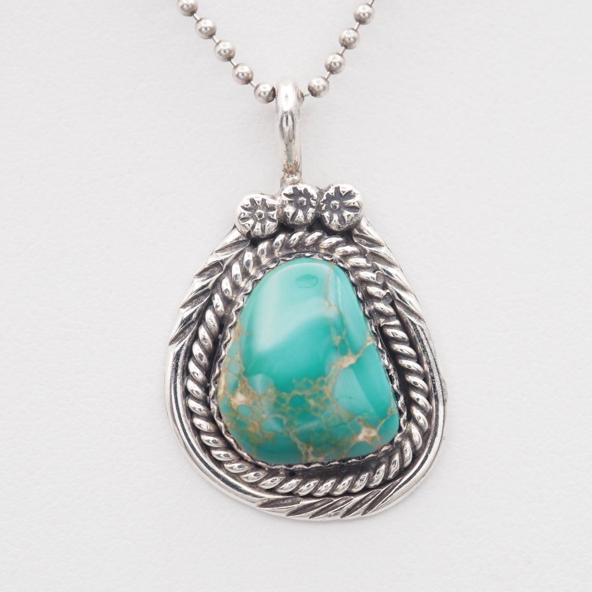 H523 ターコイズ トルコ石 ペンダント トップ デザイン シルバー チャーム ヘッド ヴィンテージ 12月誕生石