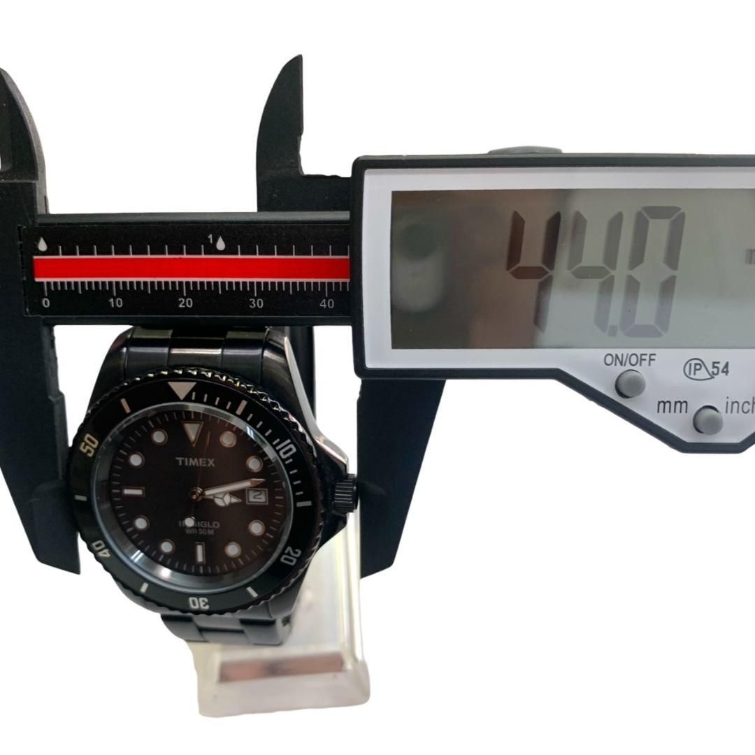 電池交換済 TIMEX INDIGLO ダイバーズモデル ブラック 黒腕時計