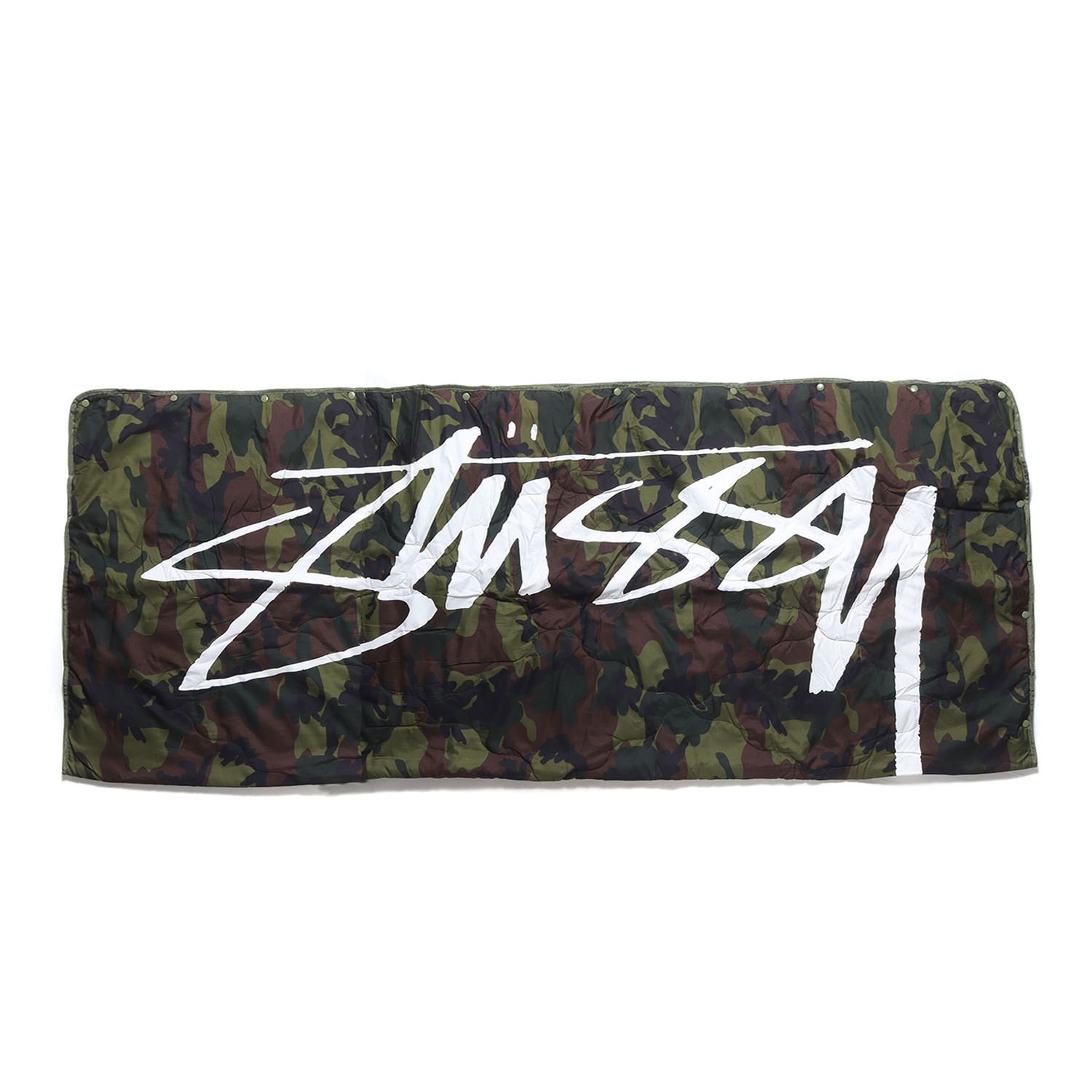 【新品】STUSSY ステューシー Coleman カモフラージュ キルティング ブランケット (Multi Purpose Blanket L) | 迷彩 | コラボ アイテム【メンズ】