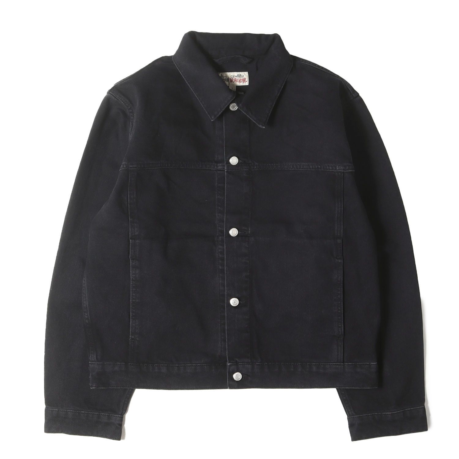 新品】STUSSY ステューシー ジャケット ブラック 黒 サイズ:L | 25AW