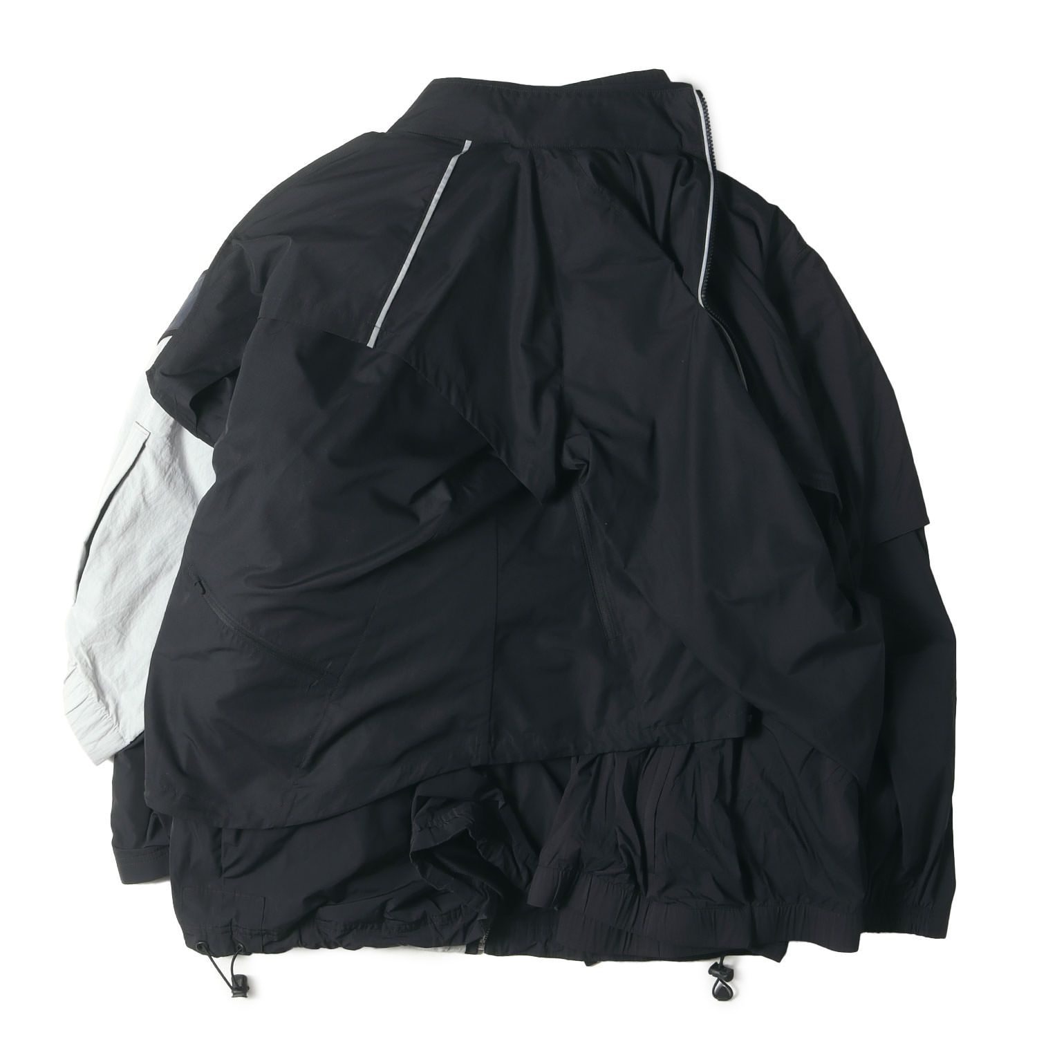 NIKE ナイキ ジャケット ブラック×グレー サイズ:L | NikeLab 解体 再
