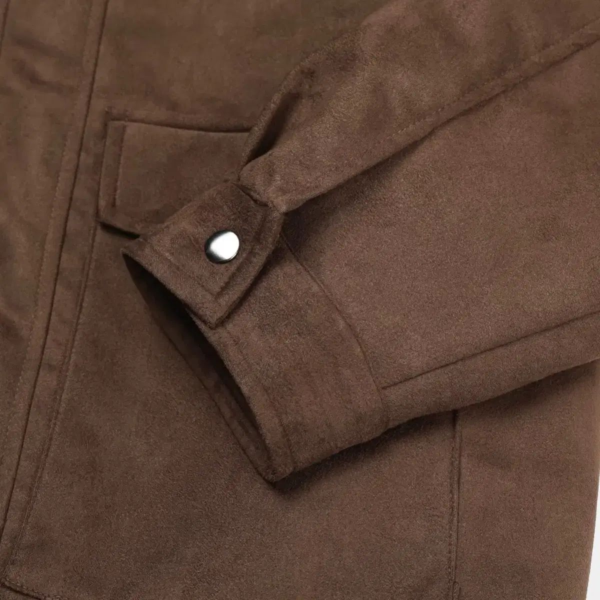 メンズ 冬 オーバーサイズ スウェード クロップド ムートン ジャケット