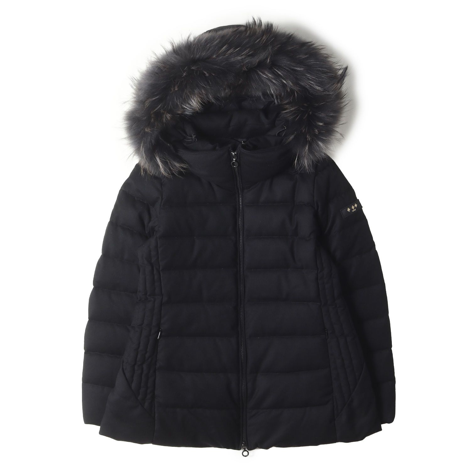 TATRAS タトラス ジャケット ブラック 黒 サイズ 01 22AW リアルファー付き コサバ ウール ダウンジャケット KOSAVA アウター ブルゾン 上着 メンズ