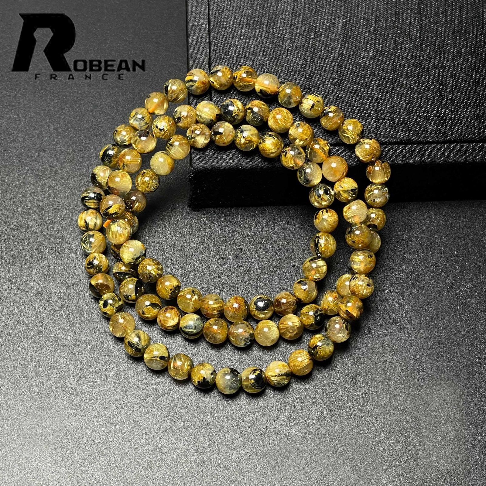 絶賛 EU製 定価18万円☆ROBEAN・太陽花タイチンルチル☆黄金針水晶