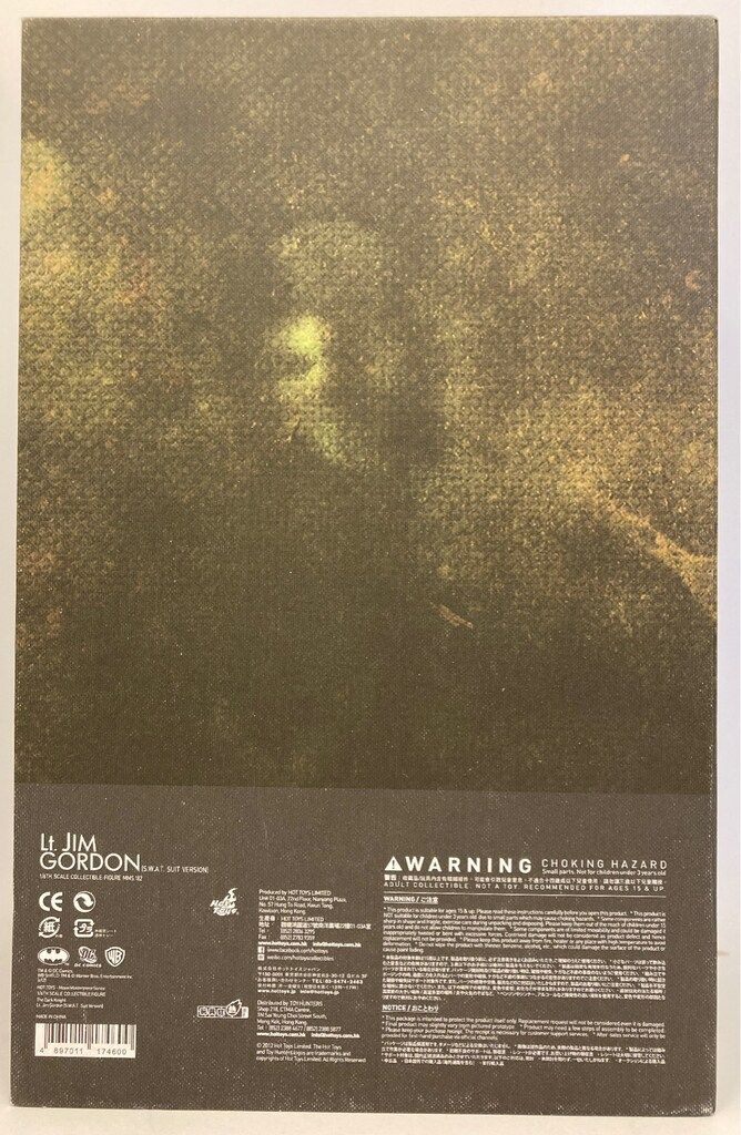 HOTTOYS MOVIE MASTERPIECE LT JIM GORDON SWAT SUIT MMS182