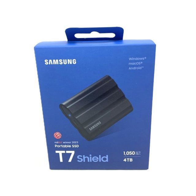 SAMSUNG サムスン T7 Shield ポータブルSSD MU-PE4T0S-IT ブラック 4TB 103077917008
