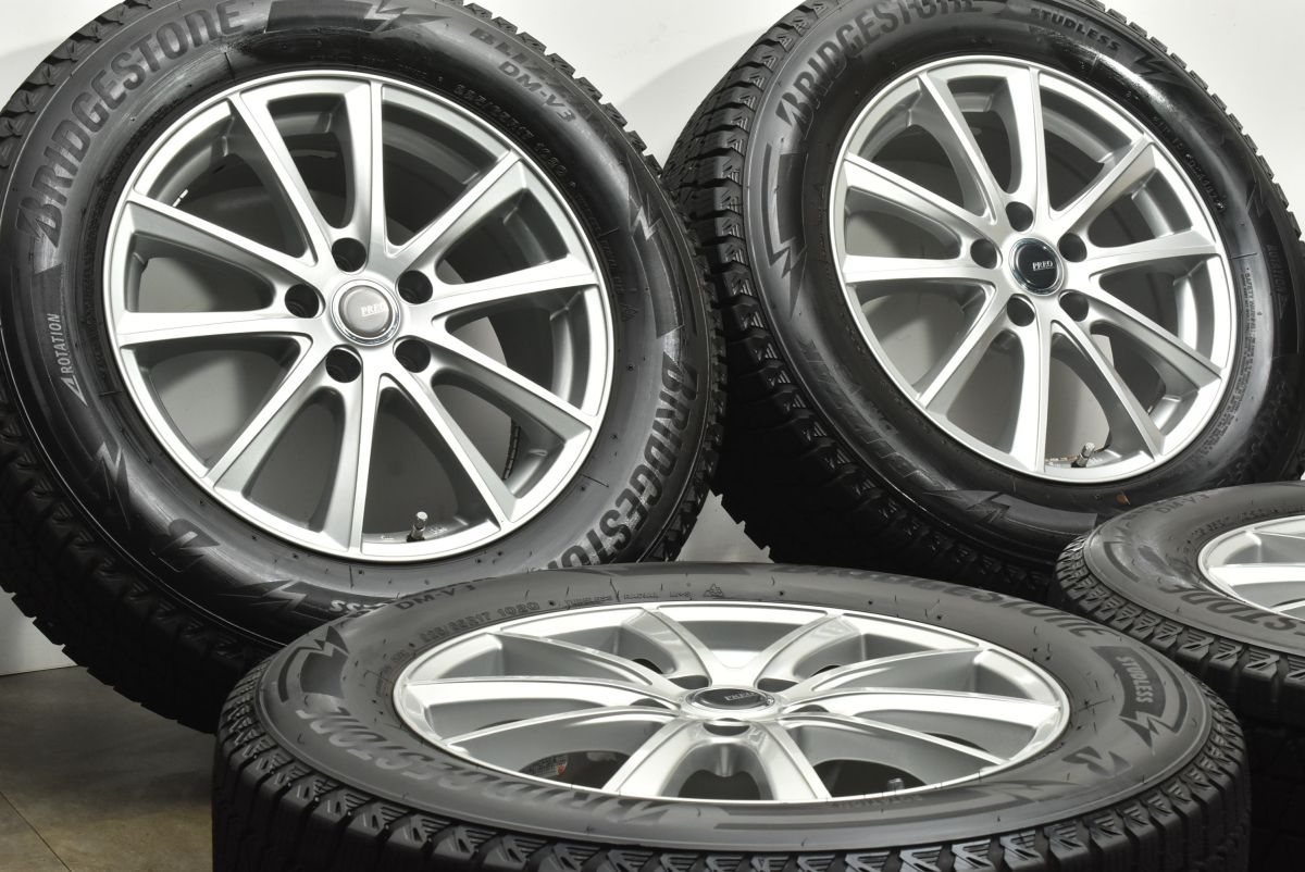 PREO L5 17in 7J 38 PCD114.3 ブリヂストン ブリザック DM-V3 225|65R17 NX ハリアー RAV4 ヴァンガード スタッドレス