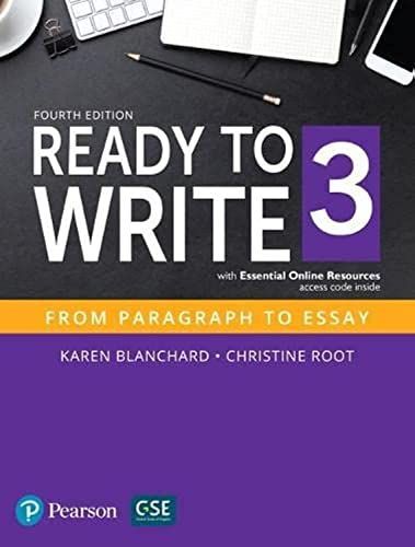 Ready to Write 3 (4E) Student Book with Essential Online Resource (Ready to Write Series)