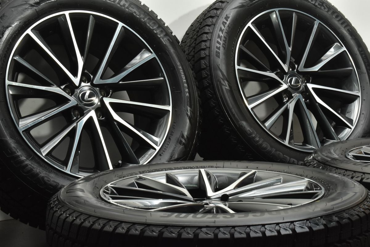 バリ溝 レクサス 20 NX バージョンL 純正 18in 7.5J 35 PCD114.3 ブリヂストン ブリザック DM-V3 235|60R18 スタッドレス 可