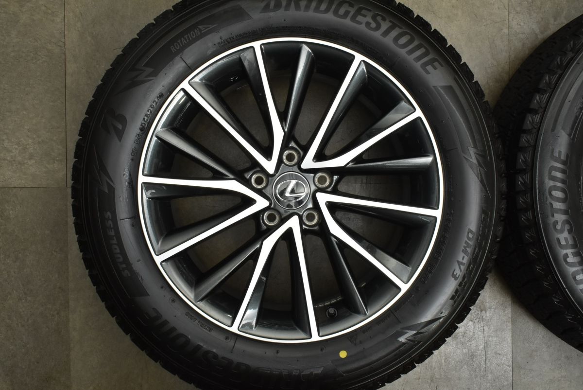 バリ溝 レクサス 20 NX バージョンL 純正 18in 7.5J 35 PCD114.3 ブリヂストン ブリザック DM-V3 235|60R18 スタッドレス 可 FFCRYSTALESIA_COM