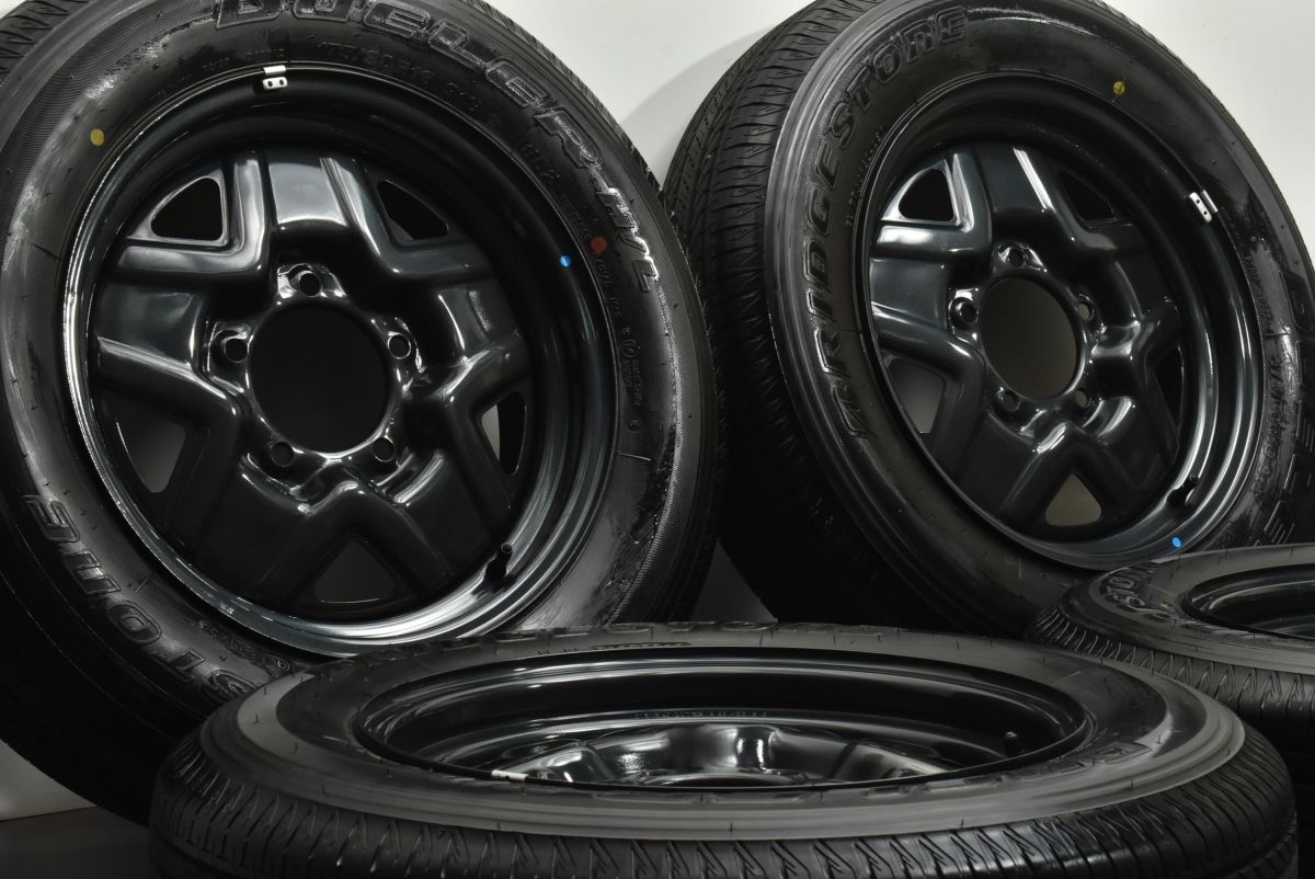 製 新車外し品 スズキ JB64 ジムニー 純正スチール 16in 5.5J 22 PCD139.7 ブリヂストンデューラーH|L 852 175|80R16 JB23 JA22