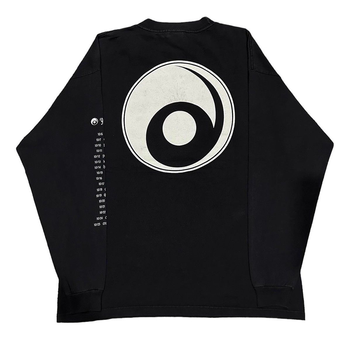 h 240g ヘビーウェイト アメリカンハイストリート Vintage 長袖Tシャツ｜ユニセックス ロックバンド ティー 大きめサイズ M〜6XL