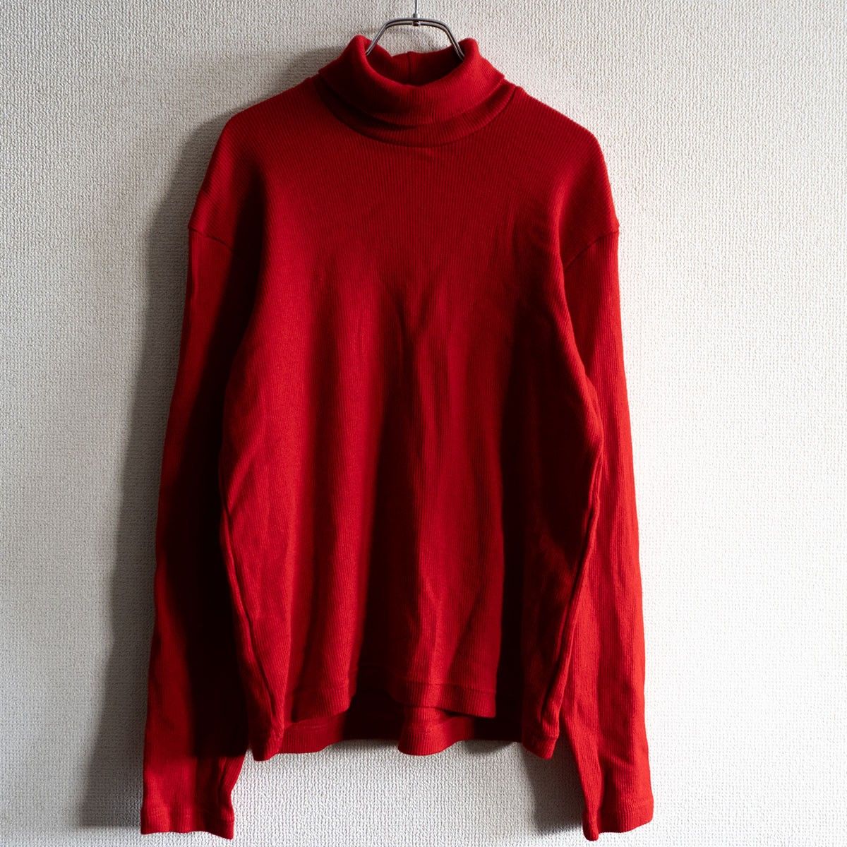 90S|アーカイブ Y s for men タートルネック ウール ニット レッド YOHJI YAMAMOTO ヨウジヤマモト ワイズフォーメン 25101149