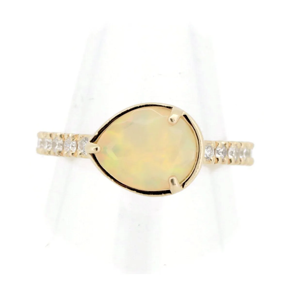 veretta8va ヴェレッタオッターヴァ K18ダイヤモンドフラワーリング