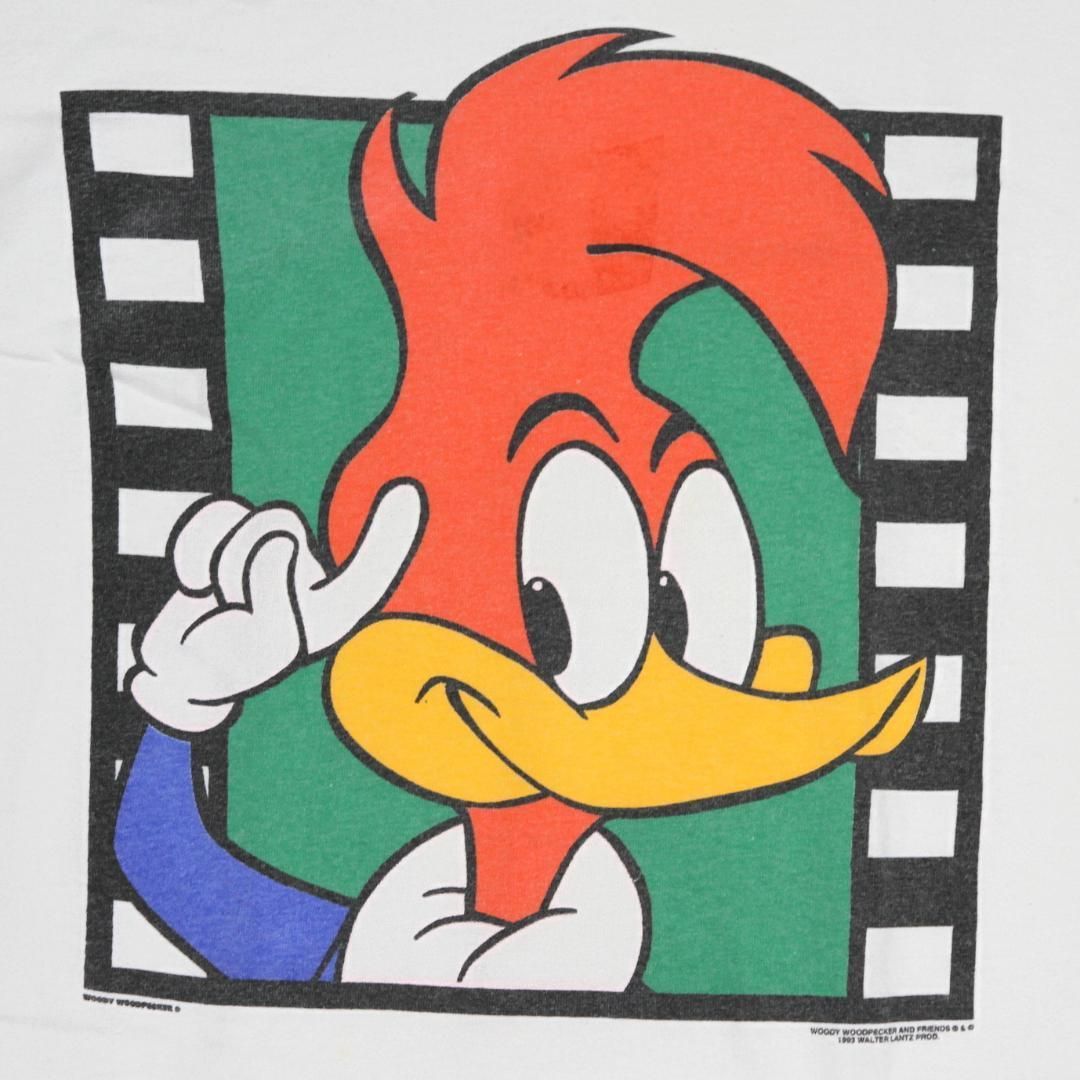 L 90s ヴィンテージ Woody Woodpecker ウッディー ウッドペッカー Tシャツ ©1993