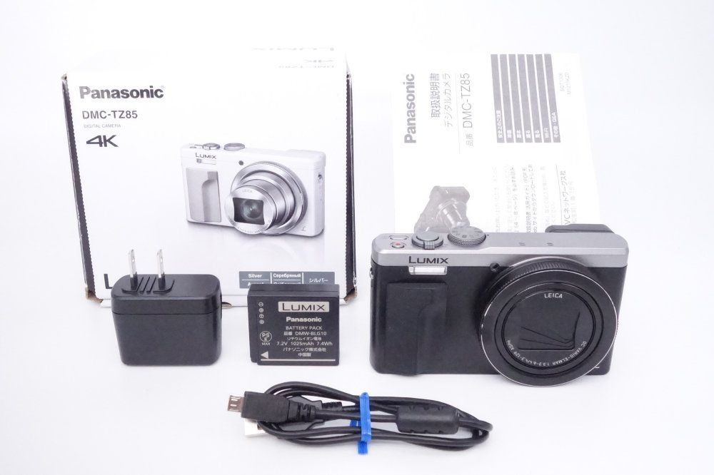 上品 パナソニック Panasonic コンパクトデジタルカメラ ルミックス TZ85 シルバー DMC-TZ85-S D10088A