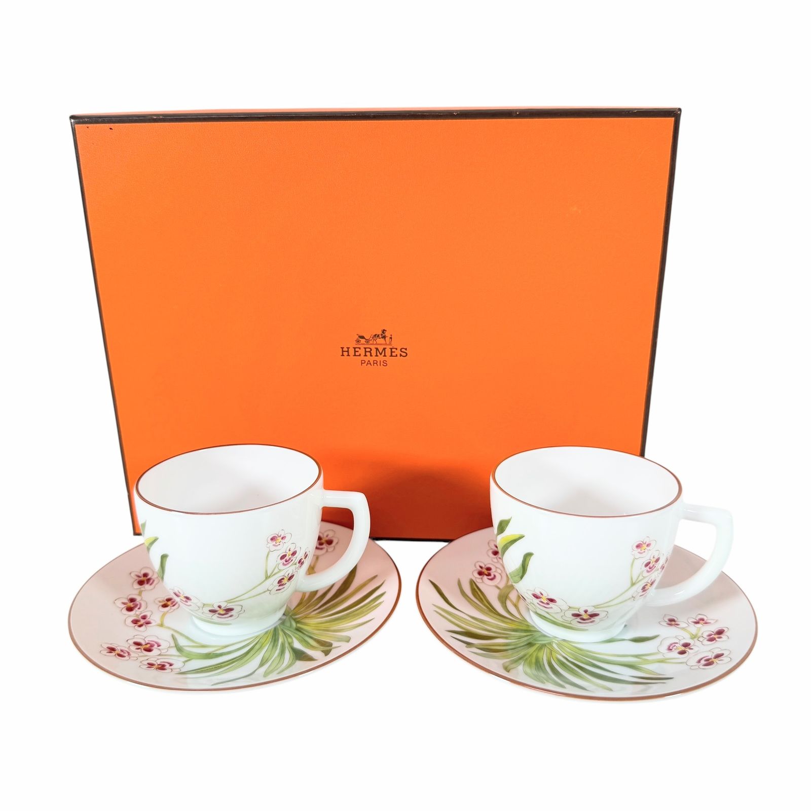 ♥ エルメス カップ ソーサー 2個セット J0328