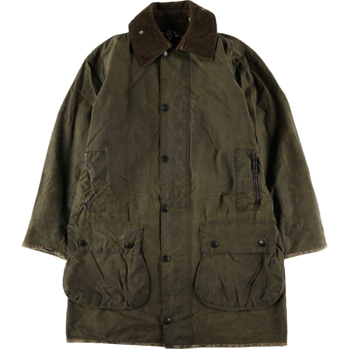 古着 90年代 バブアー Barbour BORDER ボーダー 旧3ワラント ワックス