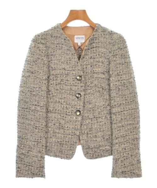 ARMANI COLLEZIONI ノーカラージャケット レディース 古着 送料無料