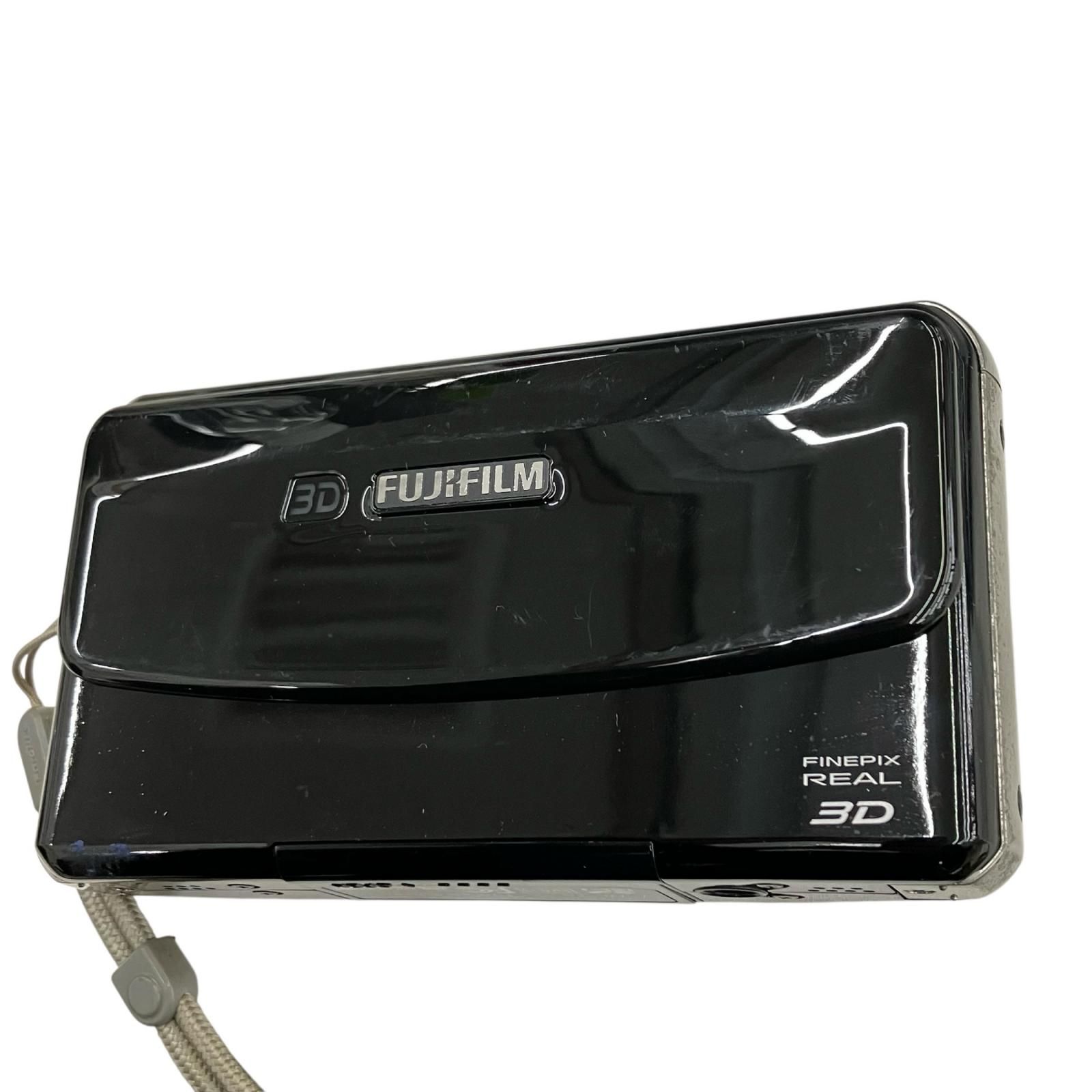 118011 動作未 FUJIFILM フジフィルム デジタルカメラ FinePix REAL 3D W1 ブラック
