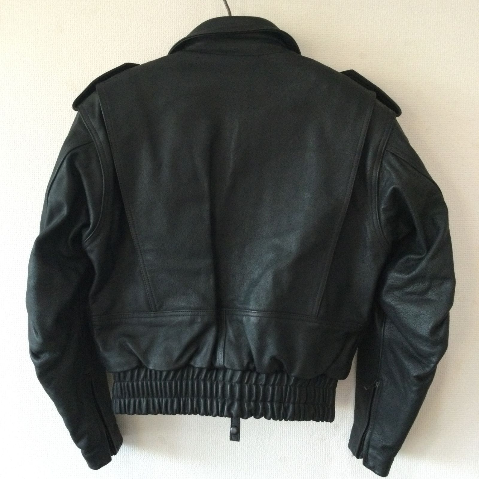 10410 KUSHITANI クシタニ レザージャケット K-0523-2001 Mサイズ ブラック 牛革 本革 バイクウェア ライディングジャケット メンズ