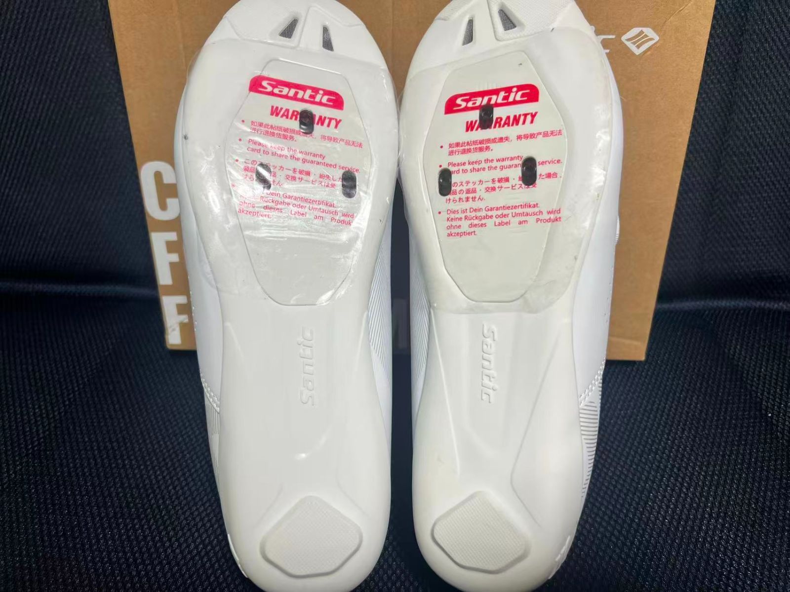 アウトレット サンティック サイクリングシューズ ビンディングシューズ ロードバイク 自転車 メンズ レディーズ WS 23041 ホワイト 45約28 cm 処分