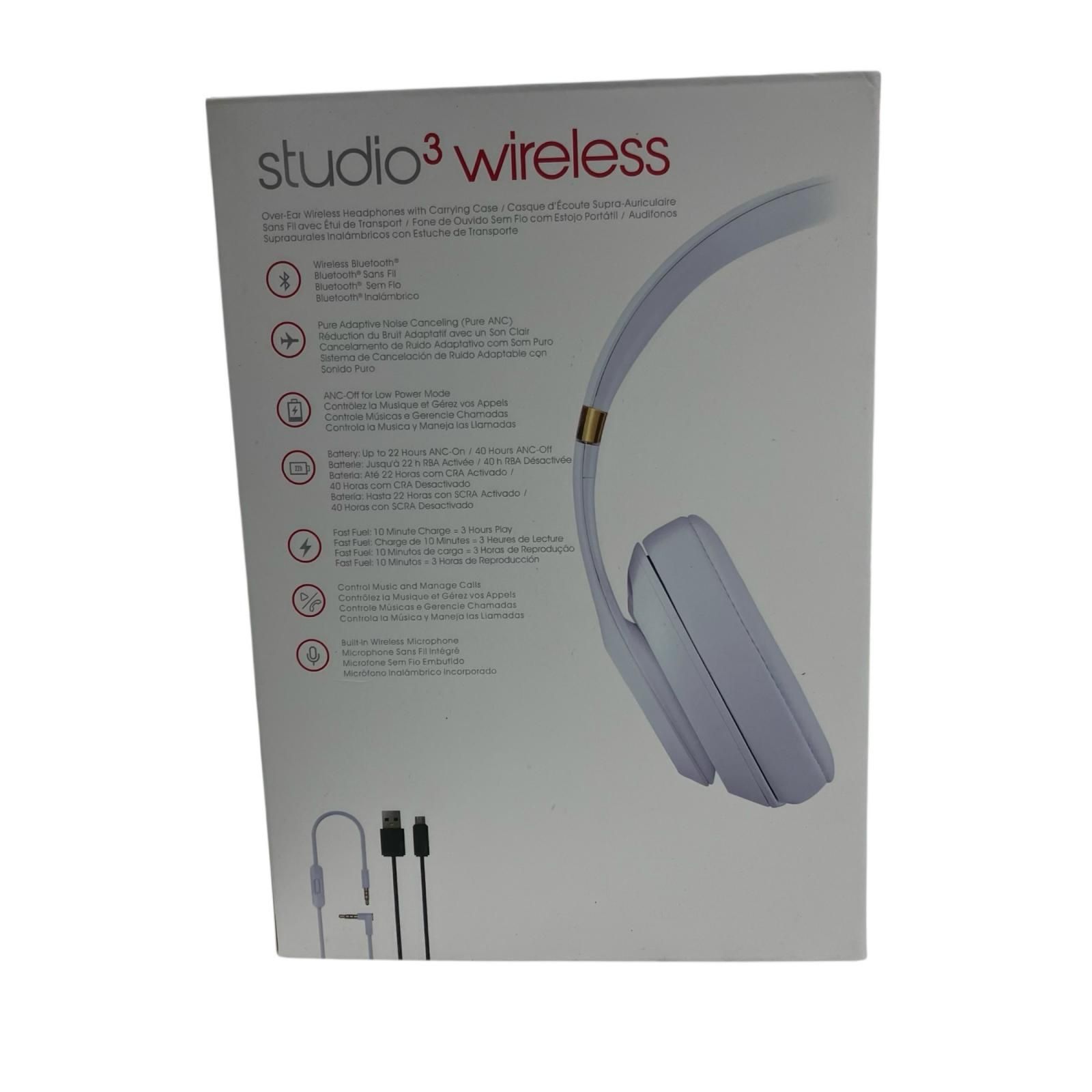 186000 現状品 beats ワイヤレスヘッドホン Studio3 A1914 ホワイト