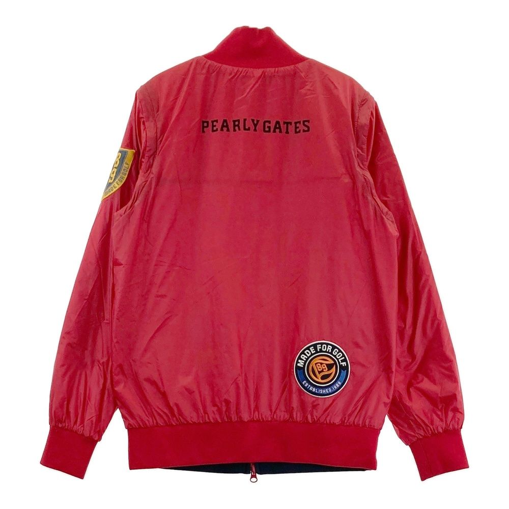 サイズ 0 PEARLY GATES パーリーゲイツ 2WAY リバーシブル 中綿 ジップジャケット レッド系 240101438409 ゴルフウェア レディース ストスト