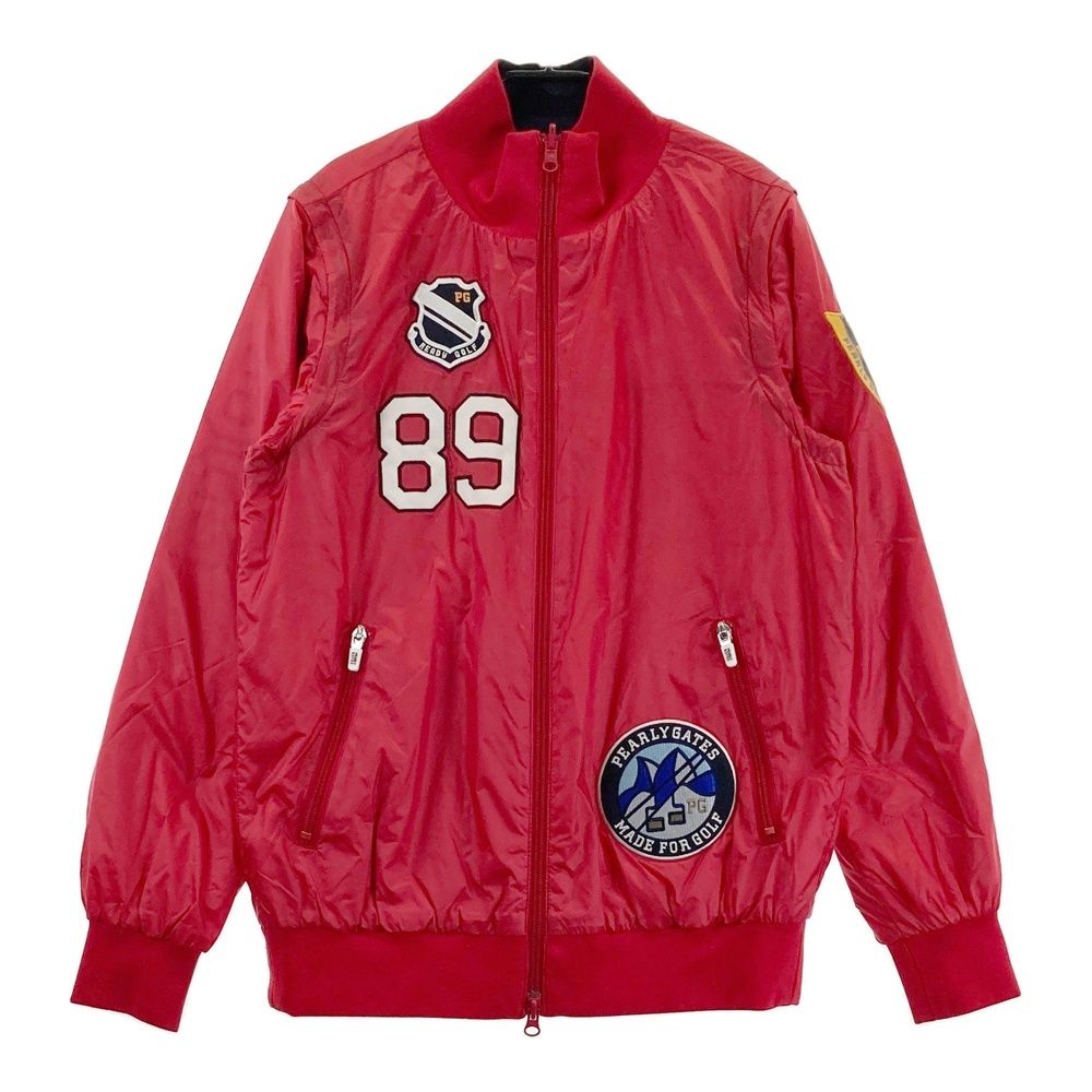 サイズ 0 PEARLY GATES パーリーゲイツ 2WAY リバーシブル 中綿 ジップジャケット レッド系 240101438409 ゴルフウェア レディース ストスト