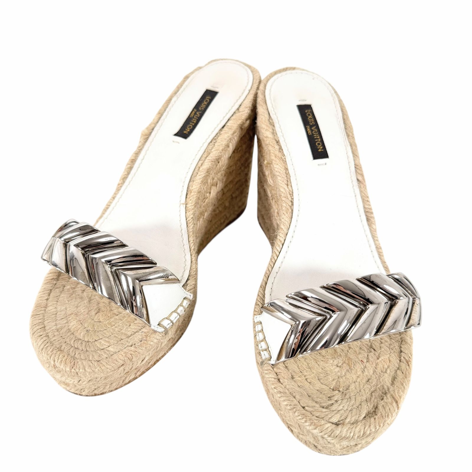 ルイヴィトン サンダル ウェッジソール 36 1 2 約23.5cm J0296