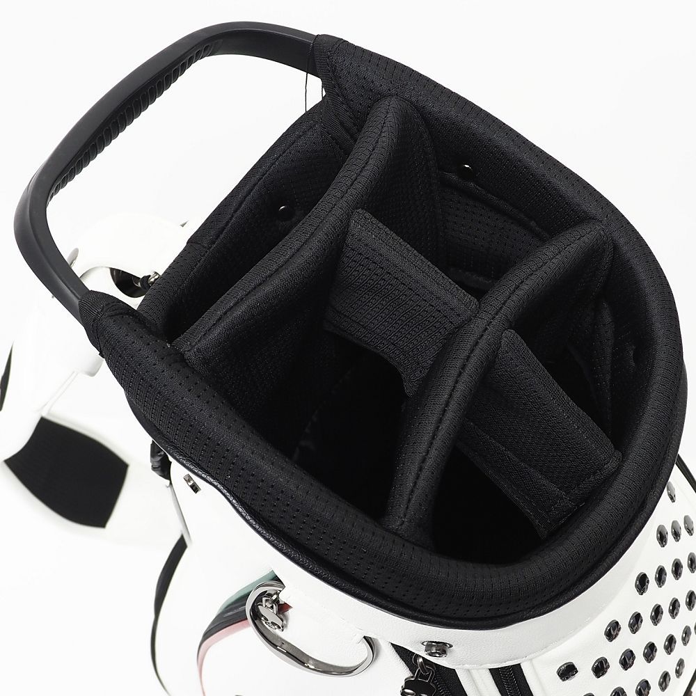 新品 HYDROGEN GOLF キャディバッグ ホワイト 定価107800円 9.0型 5 