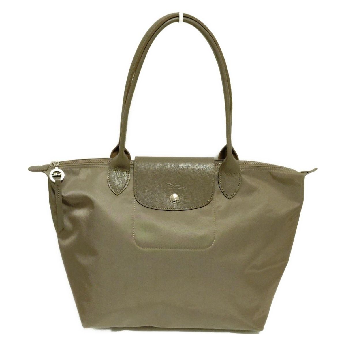 LONGCHAMP ロンシャン ショルダーバッグ ル プリアージュ エクストラ M L2605598215 グレーベージュ 折りたたみ レザー