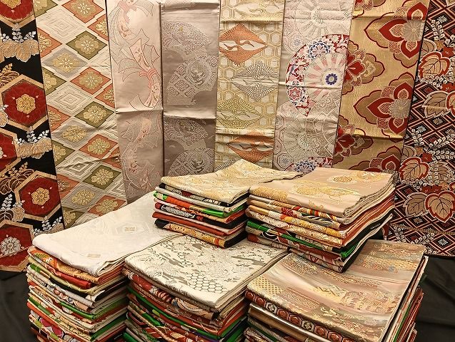 平和屋着物 袋帯 西陣 まとめて100点 向かい鳳凰 向かい鶴 孔雀 蝶 花柄 正倉院 金銀糸 など 着用 多数 ♥品あり 全て正絹 mmm067