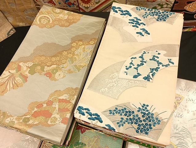 フローのある 平和屋着物 袋帯 西陣 まとめて100点 鳳凰 向かい鶴 向かい蝶 花柄 正倉院 佐賀錦 山一織物 金銀糸 など ♥品あり 全て正絹 mmm066