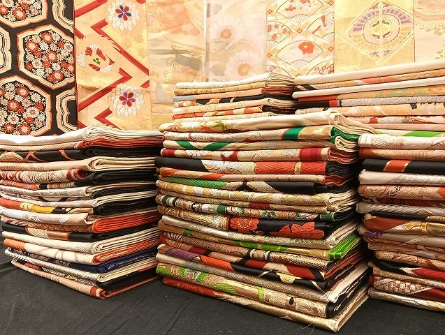 平和屋着物 袋帯 西陣 まとめて100点 鳳凰 向かい鶴 孔雀 向かい蝶 花柄 楽器 金銀糸 など 着用 多数 ♥品あり 全て正絹 mmm068